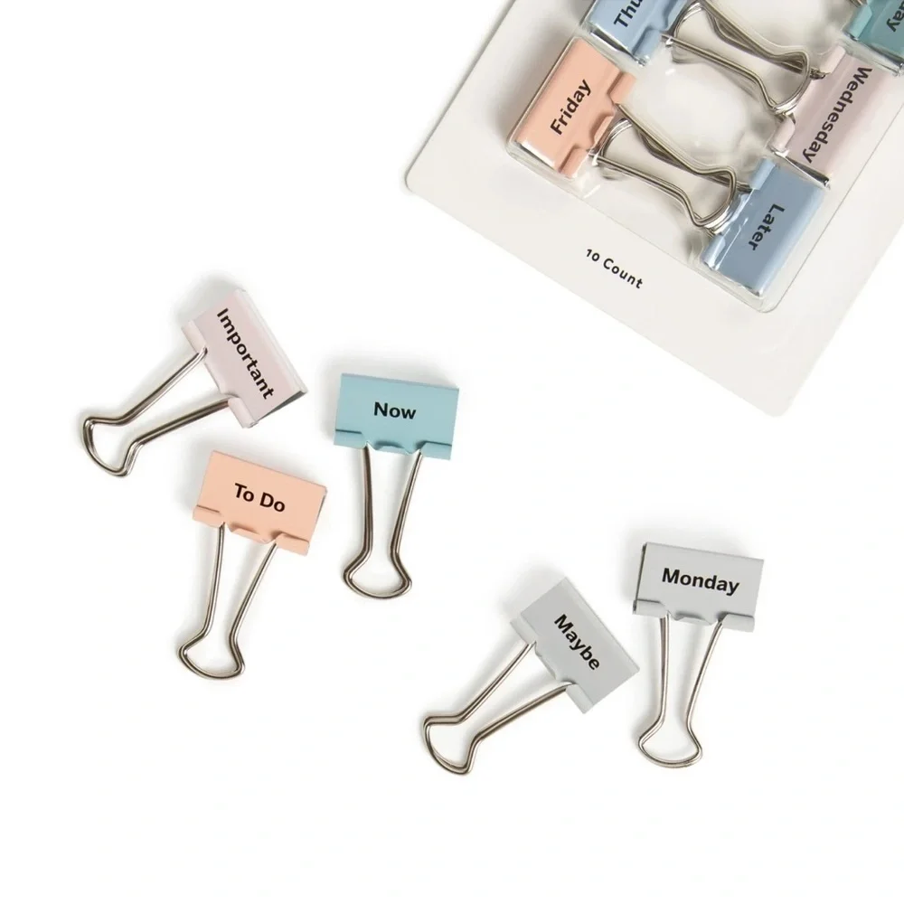 U Brands Multicolor Binder Clips - Home Office Planners